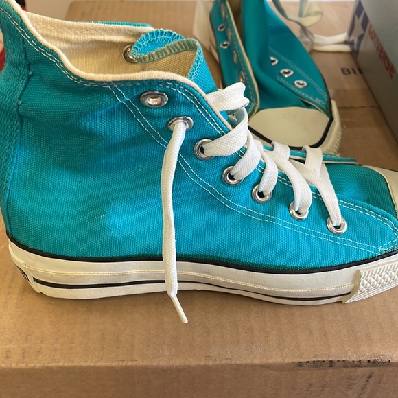 Vintage Youth Converse High Top Turquoise - Picture 4 of 5